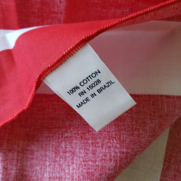 Bardwil Linens Red White Blue Oblong Tablecloth 60 x 84 American Flag Cotton - Picture 3 of 4